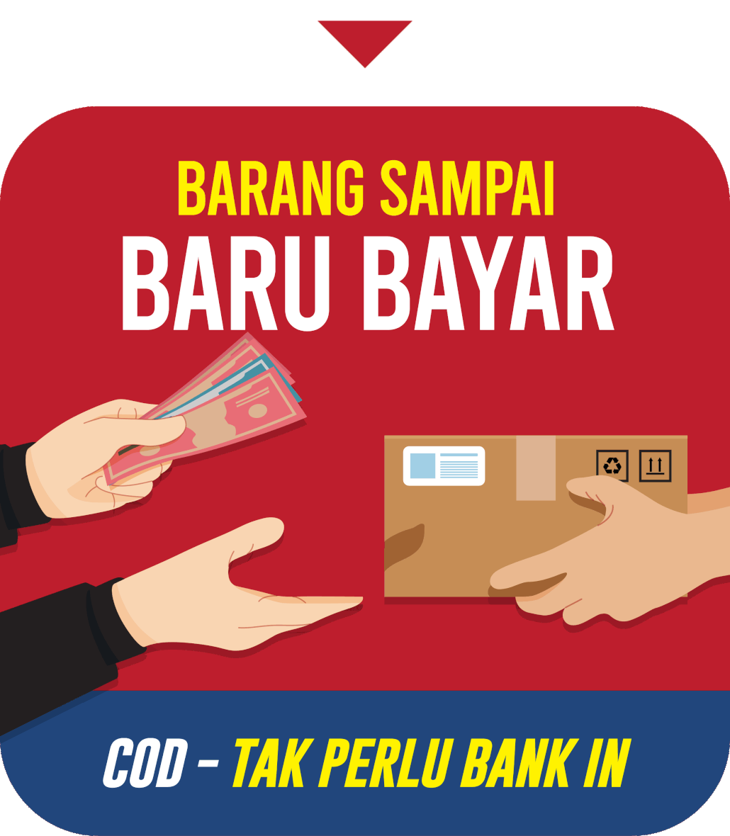 Barang sampai baru bayar — COD, tak perlu bank in