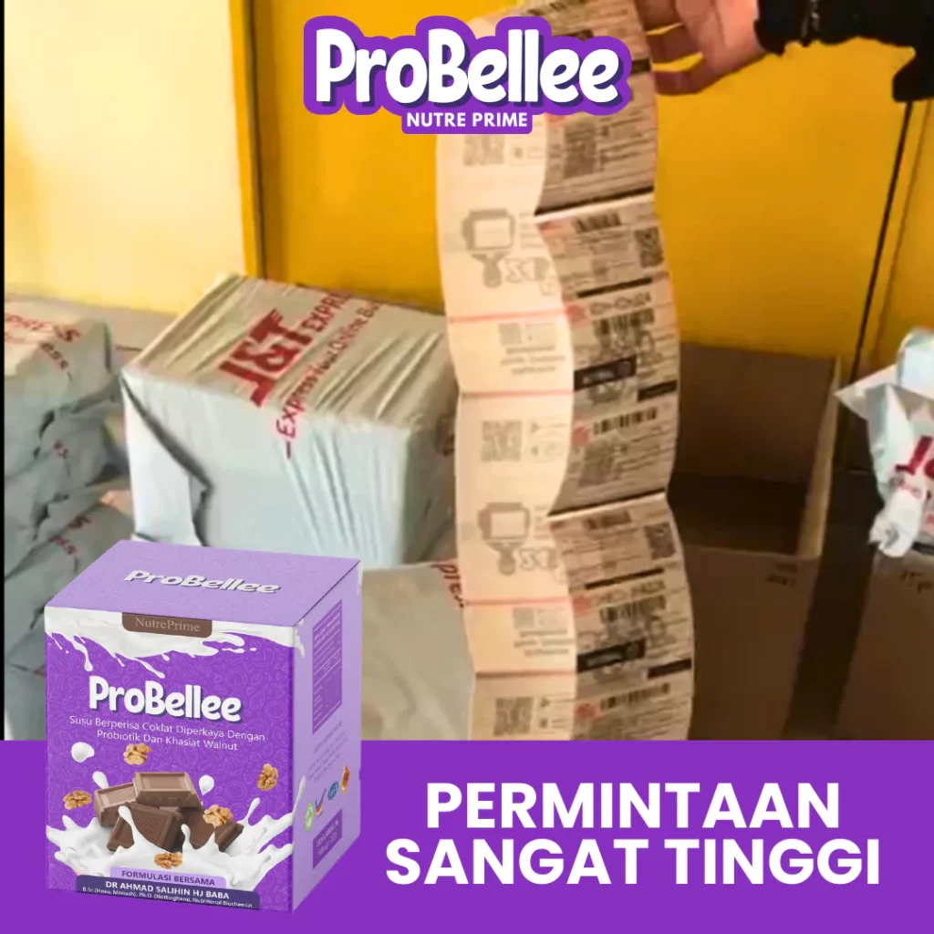 Bungkusan pesanan ProBellee sedia untuk dihantar — Permintaan Sangat Tinggi